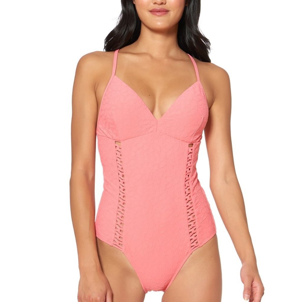 Jessica Simpson Rose Bay Textured Swimsuit